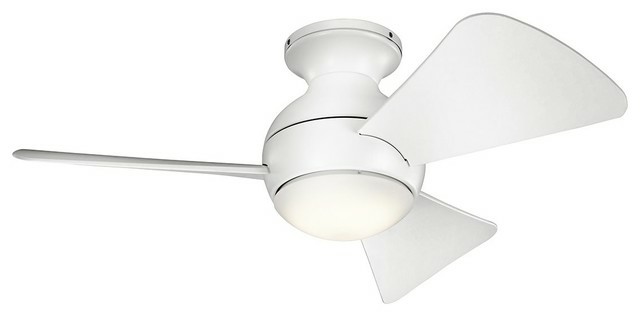 Ceiling Fans |  34″ Sola Fan Led, Matte White