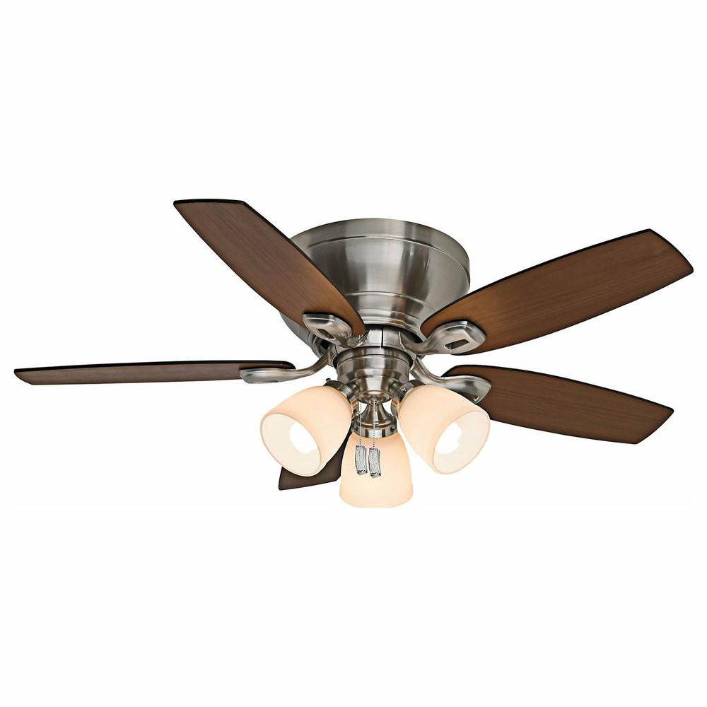 Ceiling Fans |  Casablanca Durant 44 Durant 44″ 5 Blade Flush Mount Indoor – Brushed Nickel