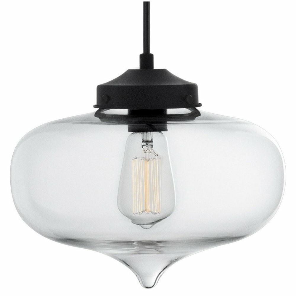 Ceiling Fans |  Casablanca Glass 1-Light Clear Pendant