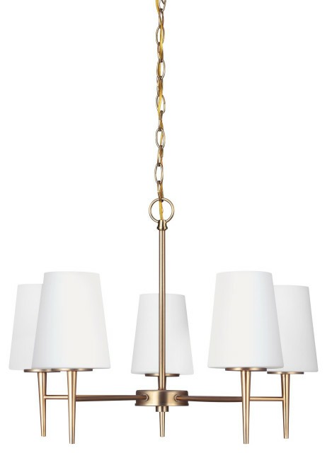 Ceiling Fans |  Driscoll 5-Light Chandelier, Satin Brass