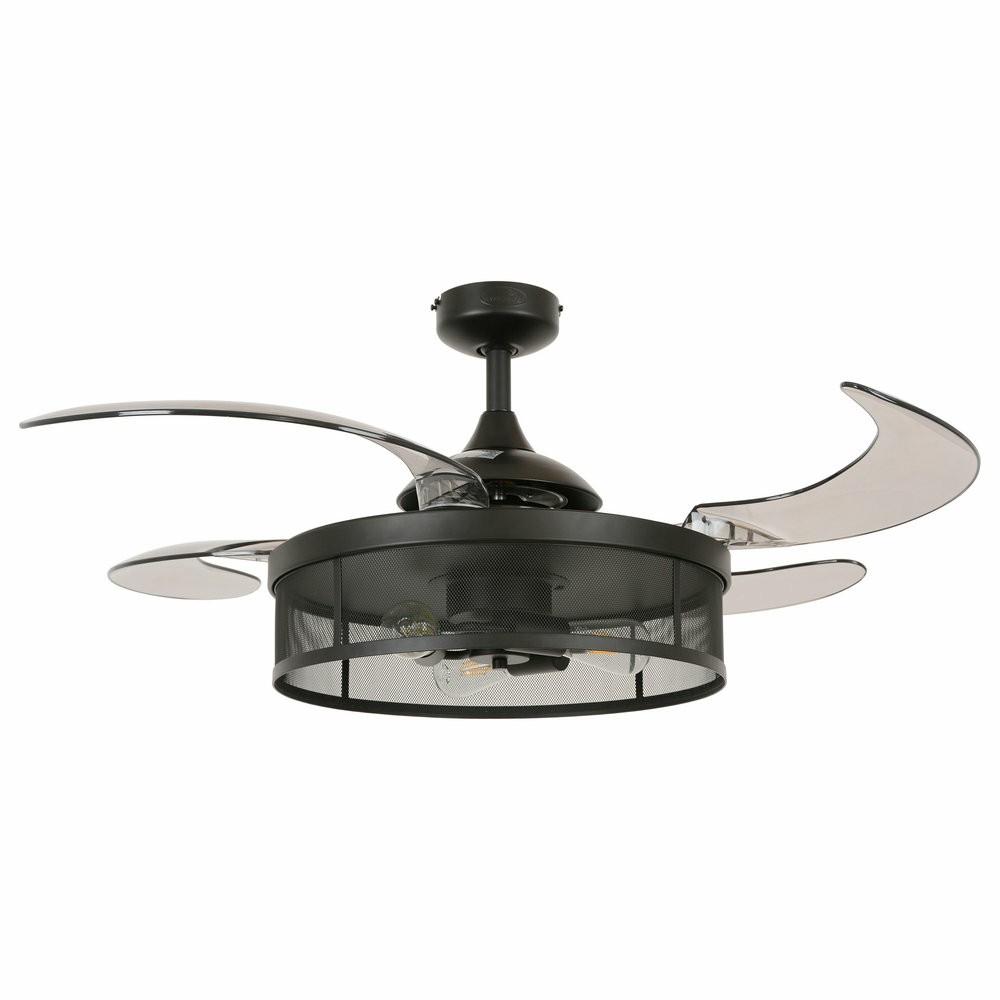 Ceiling Fans |  Fanaway Meridian 48″ Ac Ceiling Fan With Light, Black