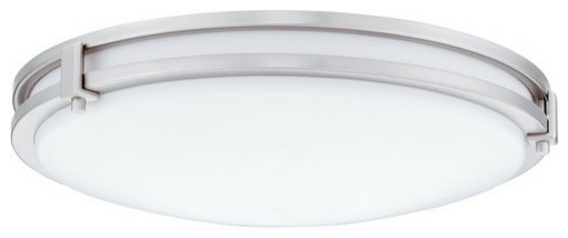 Ceiling Fans |  Lithonia Lighting Fmsatl 13 14830 M4 Saturn 13″ Flush Mount 3000K – Brushed