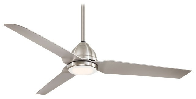 Ceiling Fans |  Minka Aire F753L-Bnw Java, Led 54″ Ceiling Fan, Brushed Nickel Wet