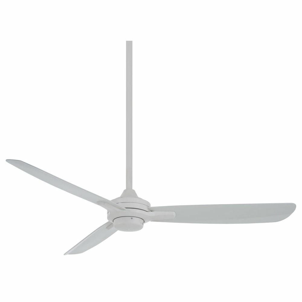 Ceiling Fans |  Minka Aire Rudolph 52″ Ceiling Fan With Wall Control, Flat White