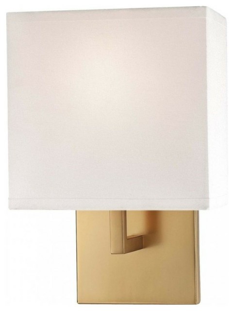 Ceiling Fans |  Minka George Kovacs Decorative Wall Sconces 1 Light White Fabric Shade