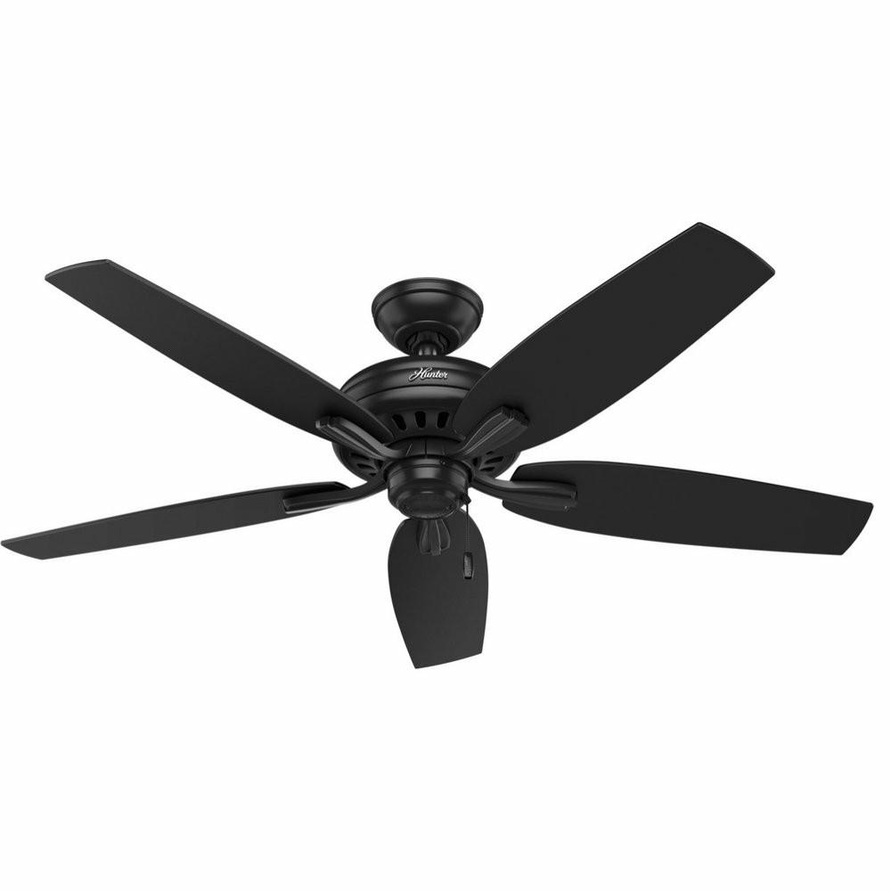 Ceiling Fans |  Newsome 52″ Outdoor Fan, Matte Black