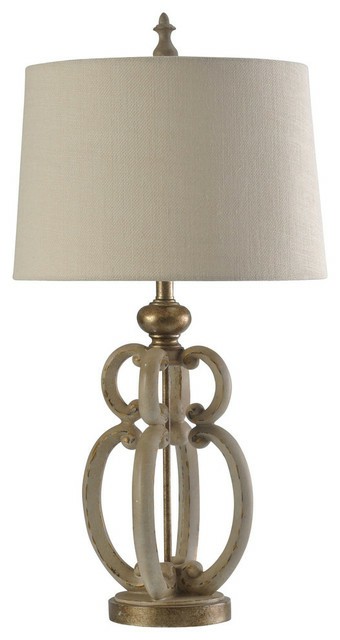 Ceiling Fans |  Tuscana Cream | Traditional Table Lamp | 150W | 3-Way | Hardback Shade