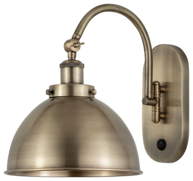 Flush-Mount Lights |  Ballston Urban Sconce, Antique Brass, Antique Brass, Antique Brass