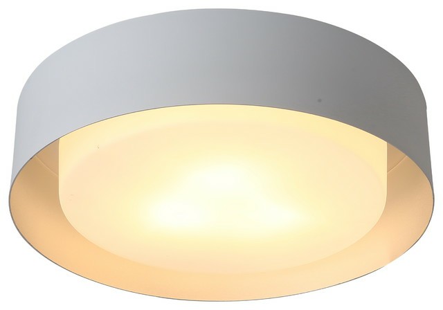 Flush-Mount Lights |  Lynch White/Silver Flush Mount Ceiling Light