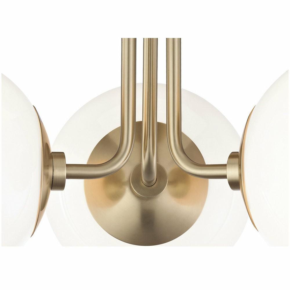 Flush-Mount Lights |  Stella 3-Light Semi-Flush Mount, Finish: Aged Brass