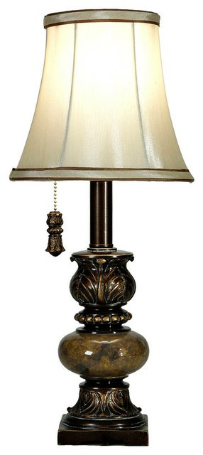 Flush-Mount Lights |  Trieste Marble Accent Lamp With Pull Chain