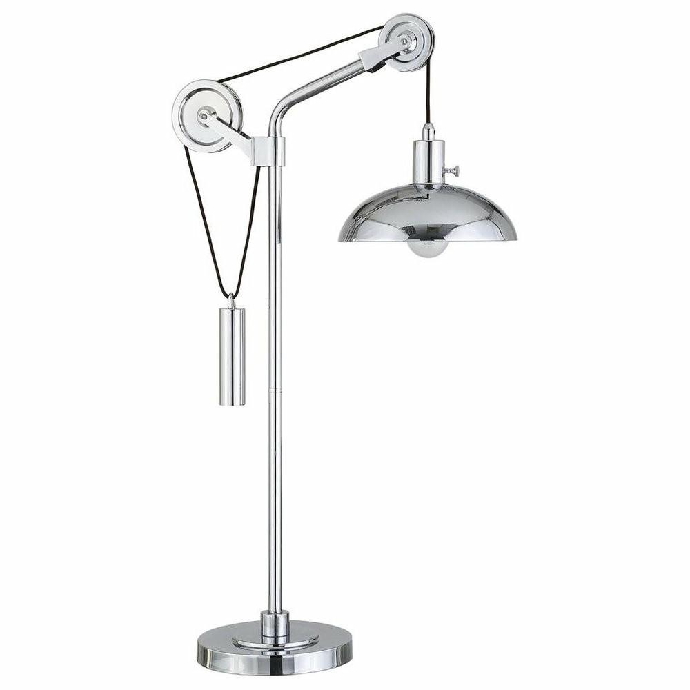 Kitchen Island Lighting |  Neo 33.5 Tall Solid Wheel Pulley System Table Lamp With Metal Shade In…