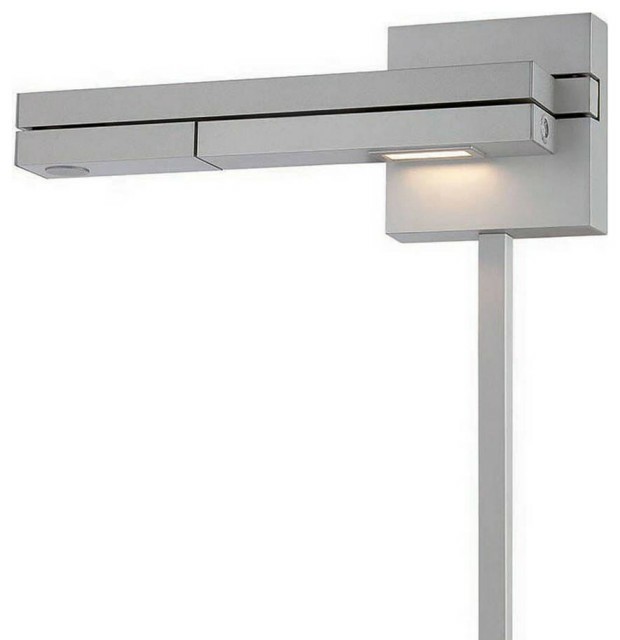 Pendant Lighting |  120V Flip Collection Led Left Swing Arm In Titanium