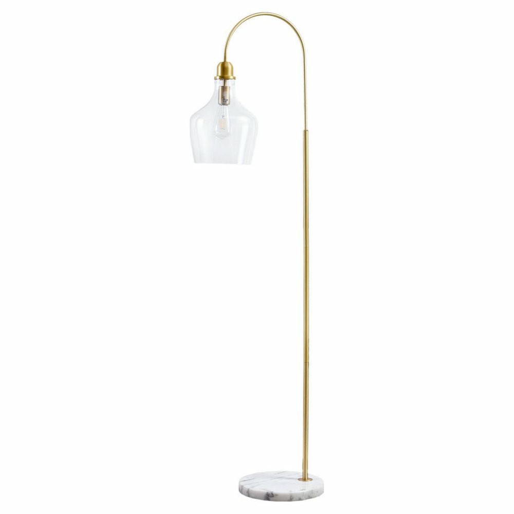 Pendant Lighting |  Hampton Hill Auburn Arched Floor Lamp With Marble Base