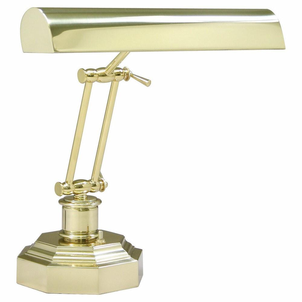 Piano Lamps |  Desk/Piano Lamp 14″ Polished Brass