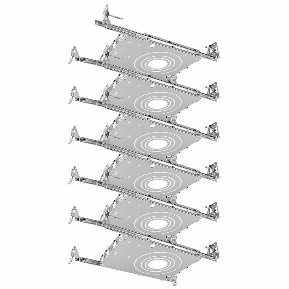 Recessed Lighting |  Luxrite New Construction Mounting Plate 2-3-4, Recessed Housing, Set Of 6