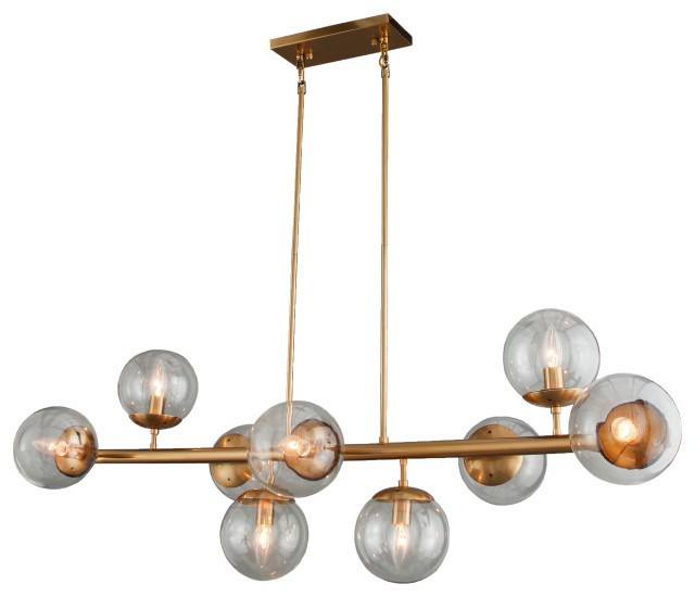 Swing Arm Wall Lamps |  Lillian Pendant Lighting Fixture On Cast Iron With Brass Finish