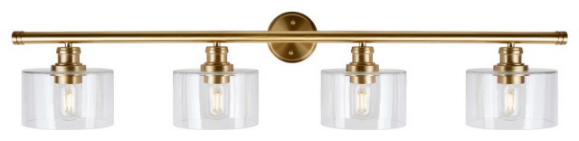 Chandeliers |  4-Light Bath Vanity Light, Soft Gold