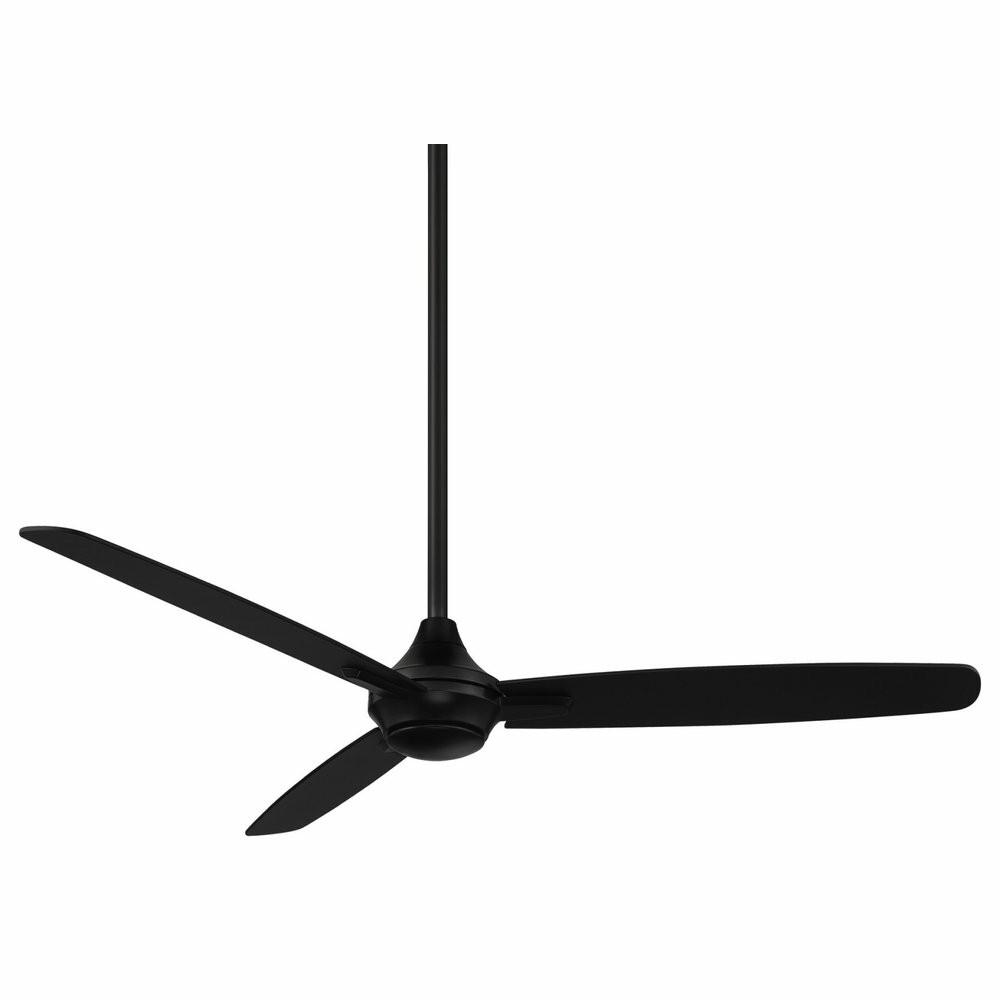 Ceiling Fans |  Blitzen Indoor/Outdoor 3-Blade Smart Ceiling Fan, Matte Black, Without Light