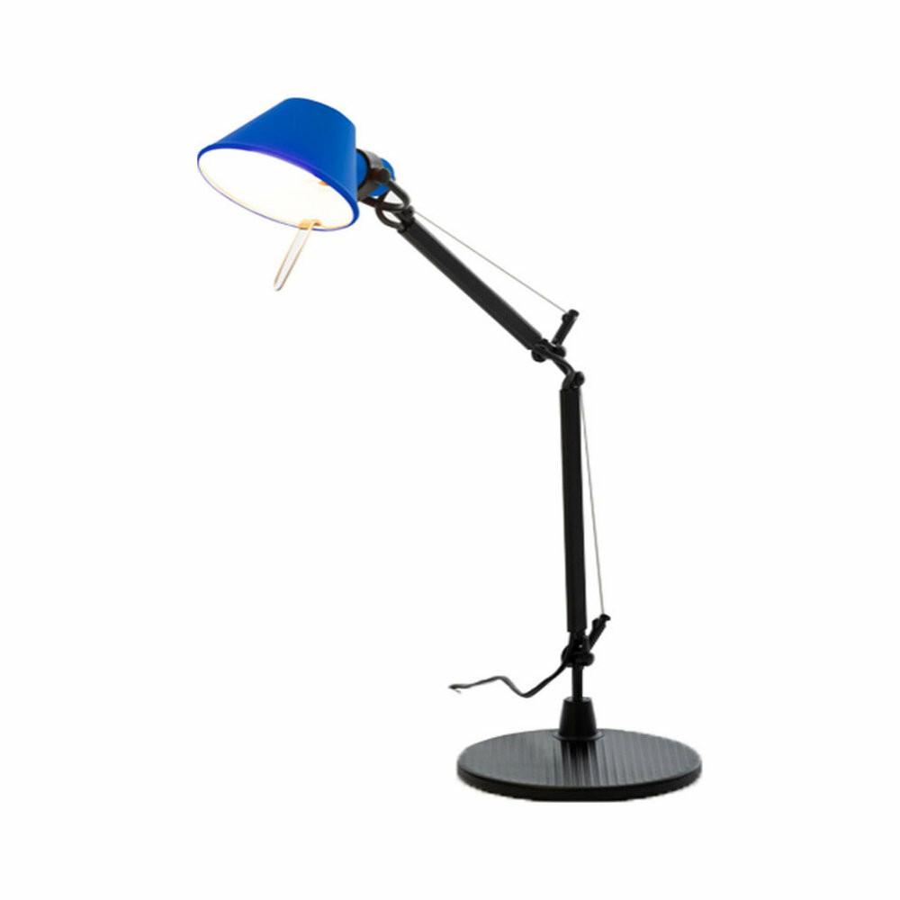 Floor Lamps |  Artemide Tolomeo Micro Max Table Lamp | With Base, Blue