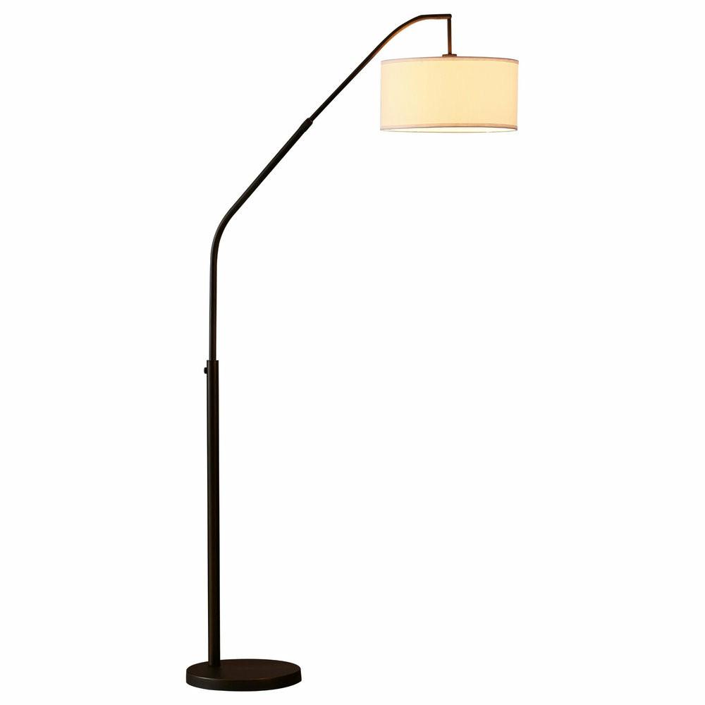 Pendant Lighting |  Artiva Ariana 80 Extendable Led Arched Floor Lamp, Oil Rubbed Bronze