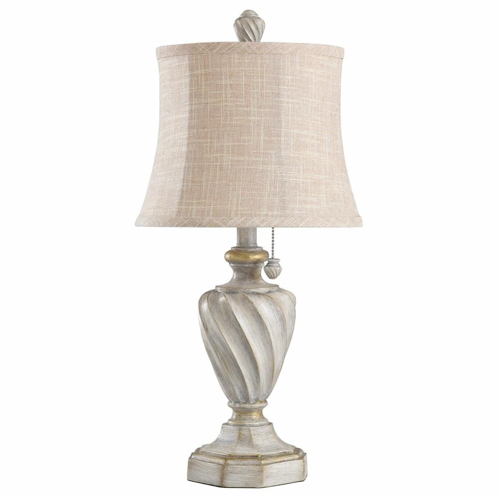 Table Lamps |  Cameron Table Lamp, Antique White, Antique White, Beige