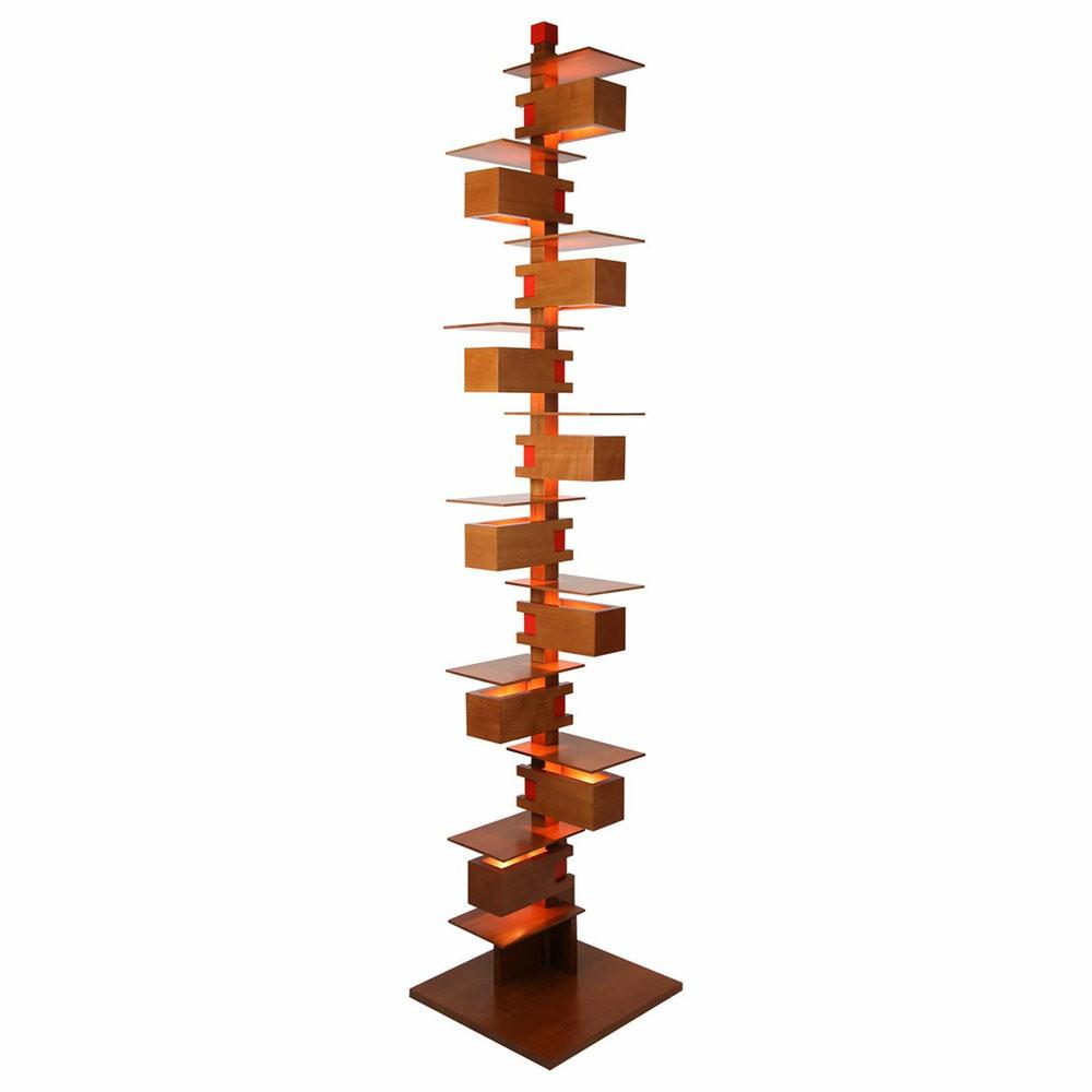 Display & Picture Lights |  Frank Lloyd Wright Taliesin 2 Midcentury Floor Lamp, Cherry