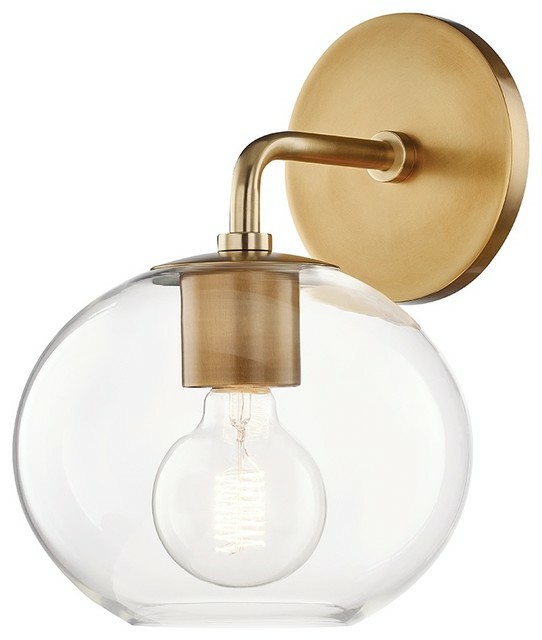 Pendant Lighting |  Margot 1-Light Wall Sconce, Aged Brass